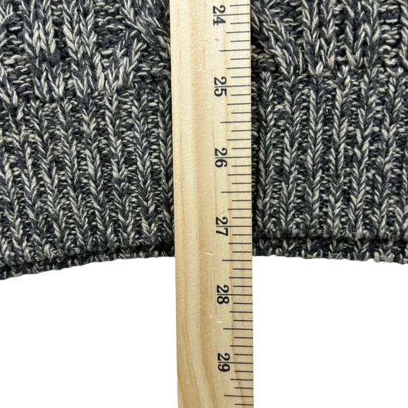 Vintage 90s Structure Women's Gray Crewneck Sweater Cable Knit Chunky - Large - Picture 4 of 7